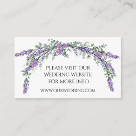 Lila Rose und Eukalyptus Begleitkarte