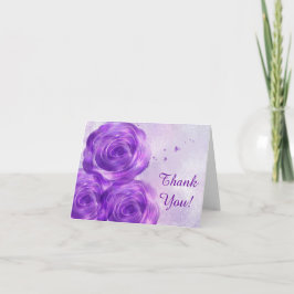 Lila Rose Vielen Dank Notecard Dankeskarte