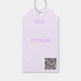 Lila Rose Weich weißes, helles Pastell Solid Color Geschenkanhänger