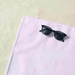 Lila Rose Weich weißes, helles Pastell Solid Color Strandtuch