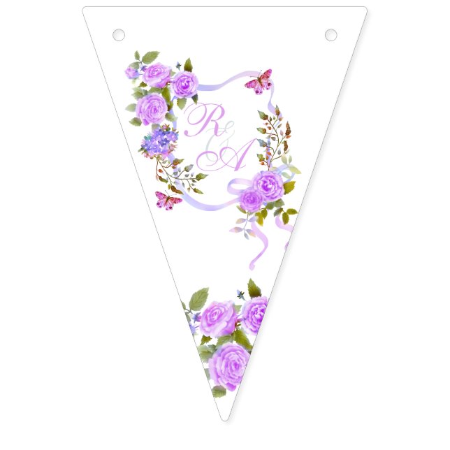 Lila Rose Wimpelkette (Erste Fahne)