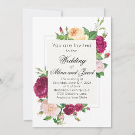 Lila Rose zur Einladung von White Wedding