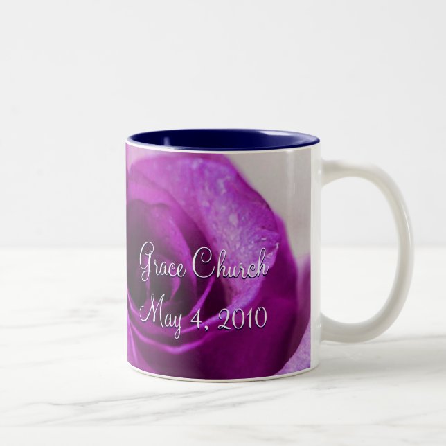 Lila Rose Zweifarbige Tasse (Rechts)