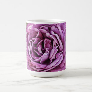 Lila-Rosen-Blumenkunst-Tasse Kaffeetasse
