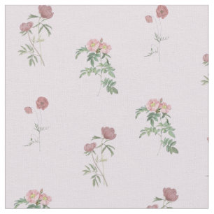 Lila Rosen Blumenmuster Vintage & Elegant Stoff