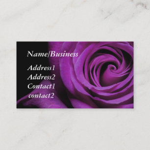 Lila Rosen-Geschäfts-Karte Visitenkarte