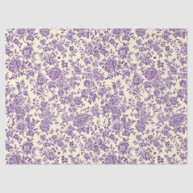 Lila Rosen  Seidenpapier (Vorderseite)