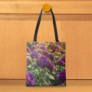 Lila-Rosen-Tasche