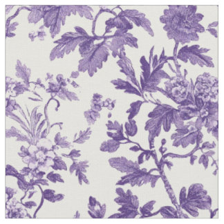 Lila-Rosen-Toile-Muster Stoff