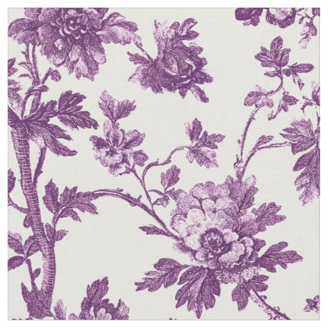 Lila Rosenreben-Toile Stoff (Nahaufnahme)