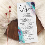 Lila Rotes Wasser Wasserfarbe Moderne Hochzeit Menükarte<br><div class="desc">Diese Hochzeitssuite besticht durch einen kühnen, abstrakten Aquarell. Die Farbtöne, die ich verwendet habe, sind rot, lila, türkis, aqua und aquamarin. Der Header "Menu" wurde mit einem wunderschönen Script-Schriftart erstellt. Mit den Vorlagenfeldern können Sie ganz einfach Ihre eigenen Daten hinzufügen. Ihre eigenen Wörter - die bearbeitbaren Typelemente - erscheinen hier...</div>