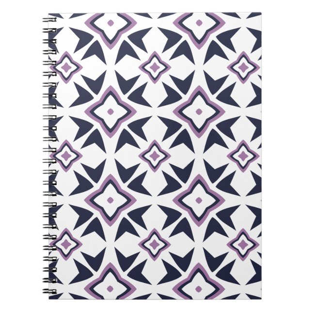 Lila Rotorgeometriss Notizblock (Vorderseite)