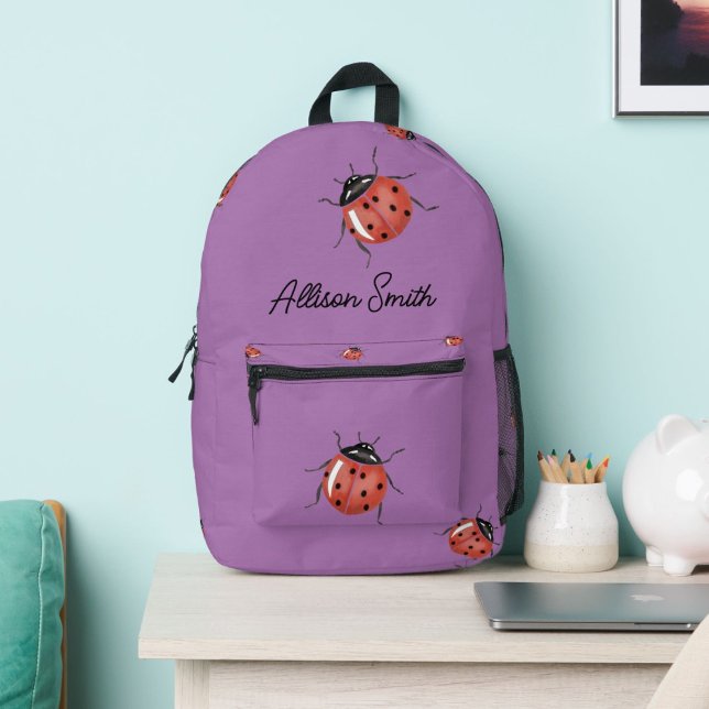 Lila Rucksack für Ladybugs Schulkinder (Von Creator hochgeladen)
