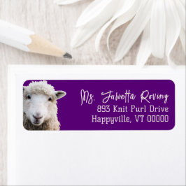 Lila Rücksendeadresse