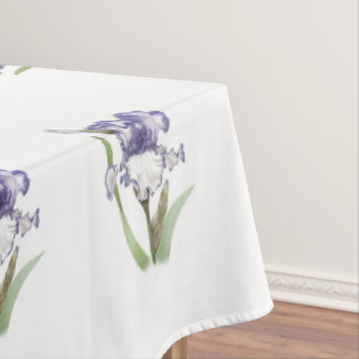 Lila Ruffled Iris Tischdecke