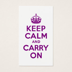 Lila ruhig bleiben und weiterfahren