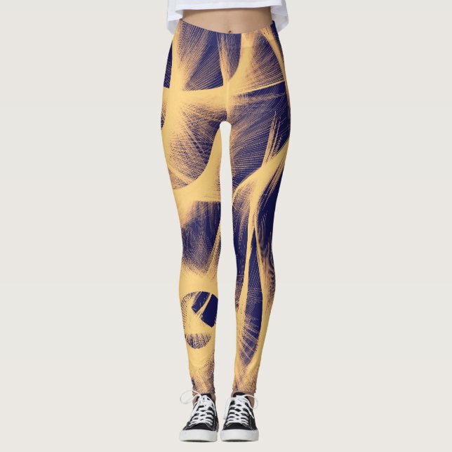 Lila Ruhm Leggings (Vorderseite)
