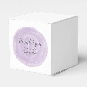 Lila runde Gastgeschenk Hochzeit Geschenkschachtel