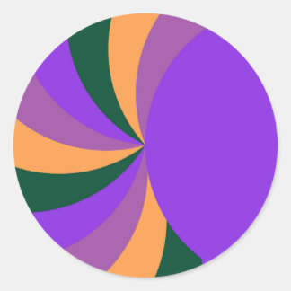Lila Runder Aufkleber
