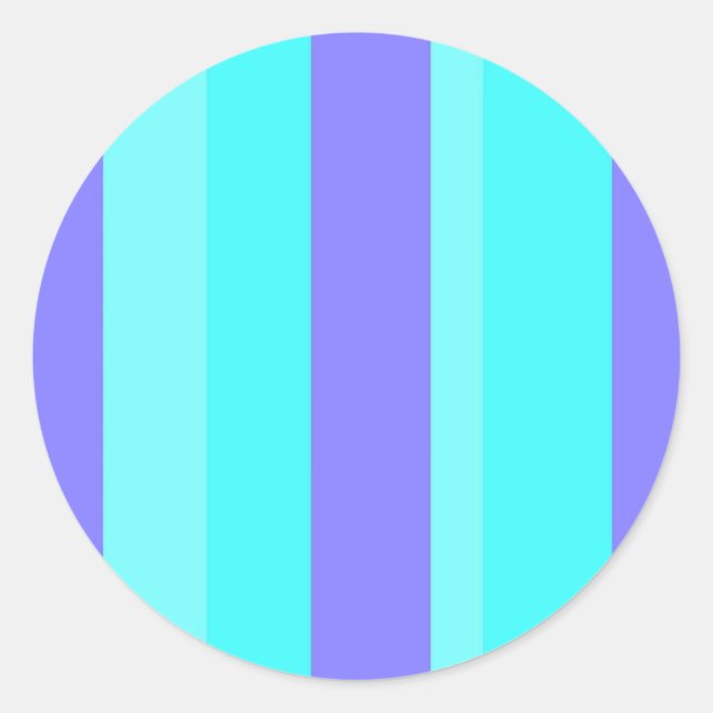 Lila Runder Aufkleber (Vorderseite)