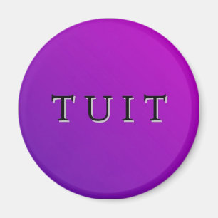 Lila runder Tuit Magnet