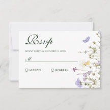 Lila rustikale Wildblumen