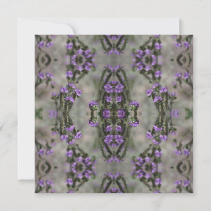 Lila Salz Heliotrop Wildblumenmuster