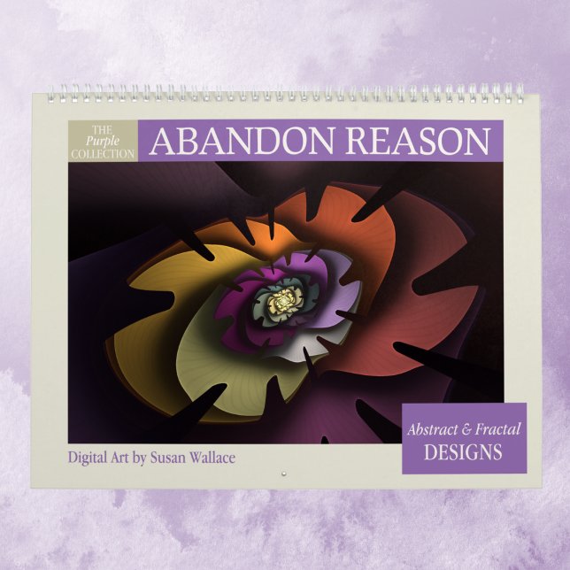 Lila Sammlung Abstrakte Fraktal 2026 Kalender (Von Creator hochgeladen)