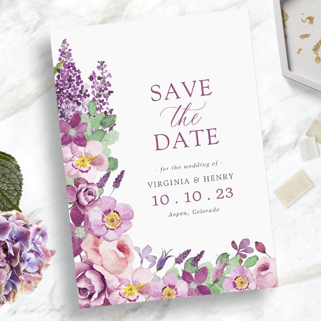 Lila Save The Date (Von Creator hochgeladen)