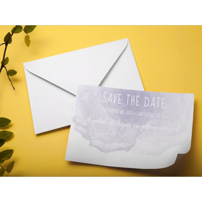 Lila Save the Date-Karte Date (Von Creator hochgeladen)