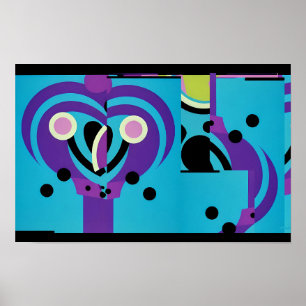 Lila Schaf Poster