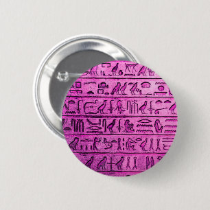 Lila Schaltfläche für antike ägyptische Hieroglyph Button
