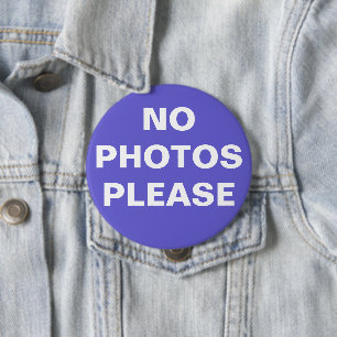 Lila Schaltfläche "Kein Foto bitte" Button-On Button
