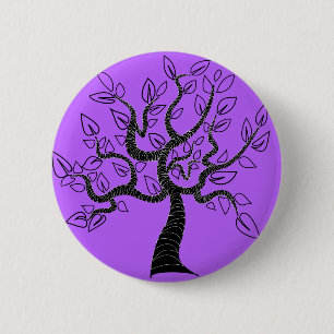 Lila Schaltfläche mit Baumart oder Farbauswahl Button