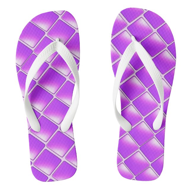 Lila Schattendiamanten Flip Flops (Fußbett)