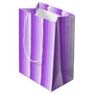 Lila Schattenstreifen Mittlere Geschenktüte