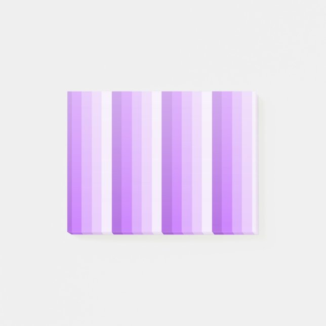Lila Schattenstreifen Post-it Klebezettel (Vorderseite)