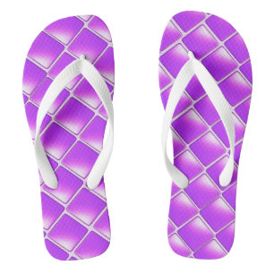 Lila schattierte Diamanten Flip Flops