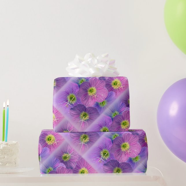 Lila Schattierungen Geschenkpapier (Partygeschenke)