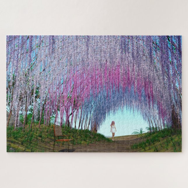 Lila Schattierungen Puzzle (Horizontal)
