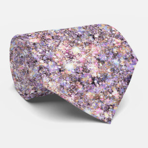Lila Schatz Meerjungfrau Glitter Neutrale Töne Krawatte