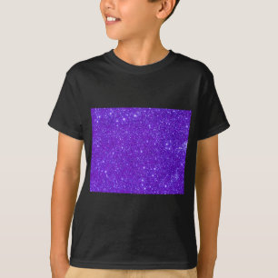 Lila Schein-Glitzer fertigen Ihre Selbst T-Shirt
