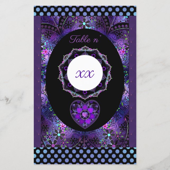 Lila Schirm und Herz .7 (Rückseite)