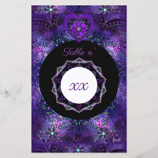 Lila Schirm und Herz .7 (Rückseite)