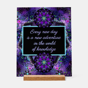 Lila Schirm und Herz .7 Acrylschild