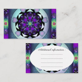 Lila Schirm und Herz .7 Begleitkarte