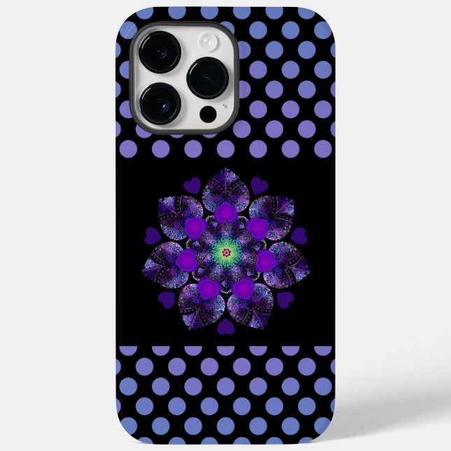 Lila Schirm und Herz .7 Case-Mate iPhone Hülle (Rückseite)