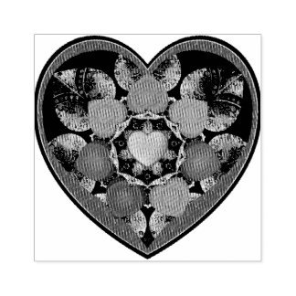 Lila Schirm und Herz .7 Gummistempel