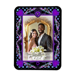 Lila Schirm und Herz .7 Magnet