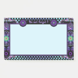 Lila Schirm und Herz .7 Post-it Klebezettel